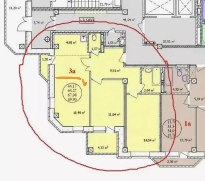 3-к кв. Новосибирская область, Новосибирск ул. Михаила Кулагина, 33 ... - Фото 1