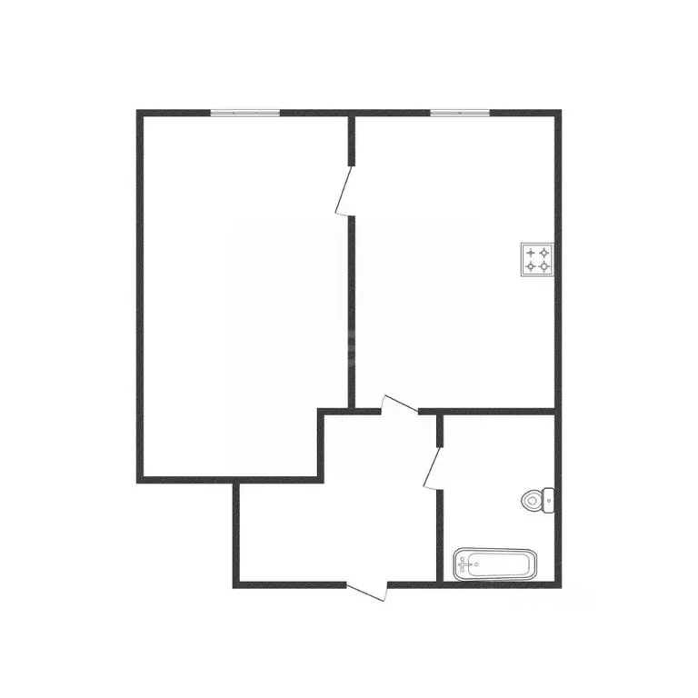 1-к кв. Смоленская область, Смоленск ул. Матросова, 16 (35.9 м) - Фото 2