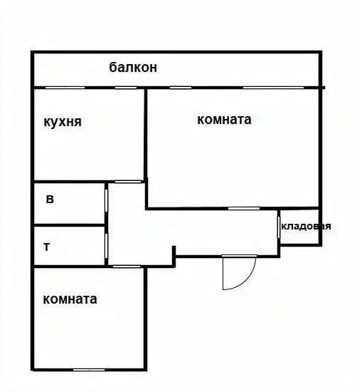 2-к кв. Приморский край, Уссурийск пер. Мурзинцева, 10 (48.3 м) - Фото 1