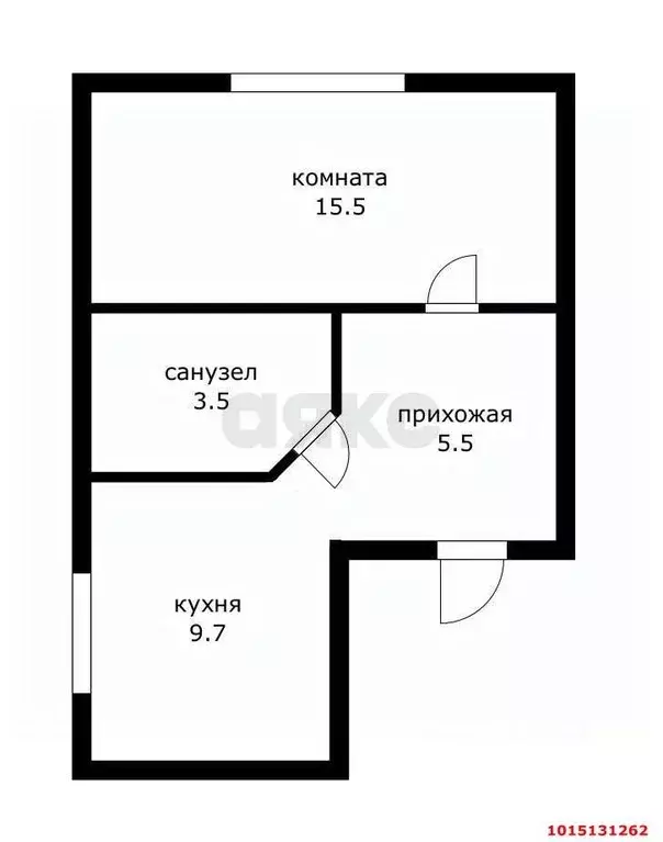 1-к кв. Краснодарский край, Краснодар городской округ, Ленина хут., ... - Фото 2