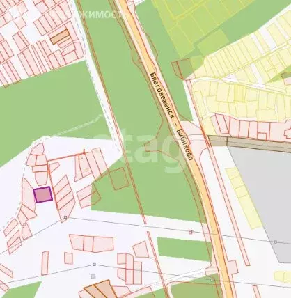 Участок в Амурская область, Благовещенск (15 м) - Фото 1