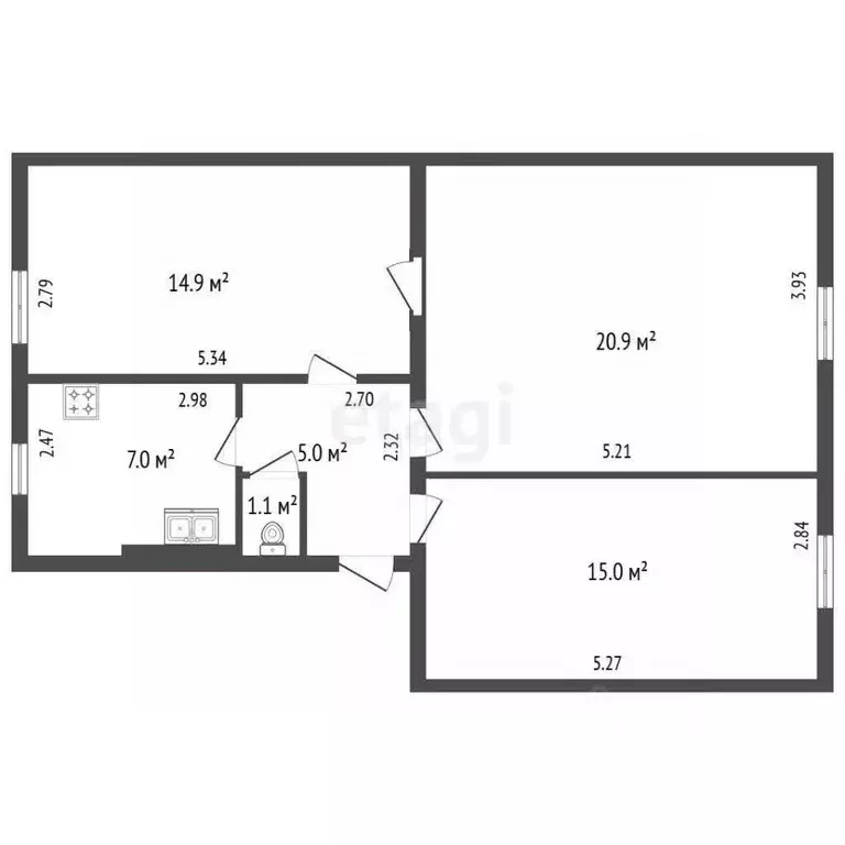 Комната Санкт-Петербург ул. Бабушкина, 61 (15.0 м) - Фото 1