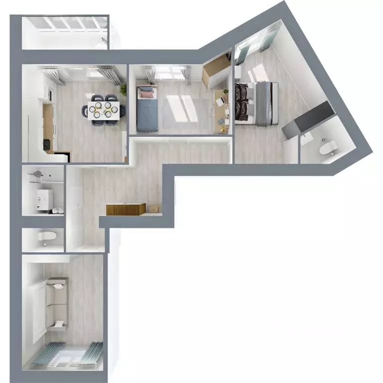 3-к кв. Коми, Сыктывкар Колхозная ул., 16 (83.66 м) - Фото 1