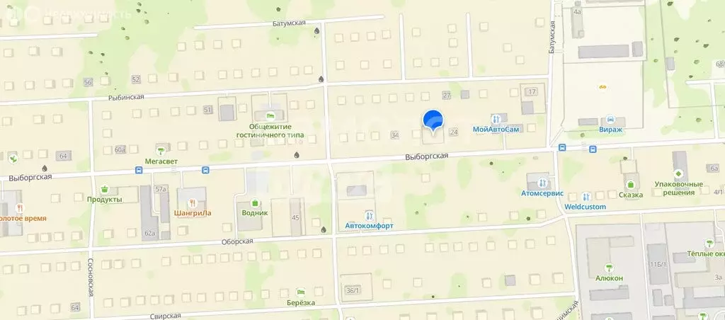 Участок в Хабаровск, Выборгская улица, 26 (7 м) - Фото 1