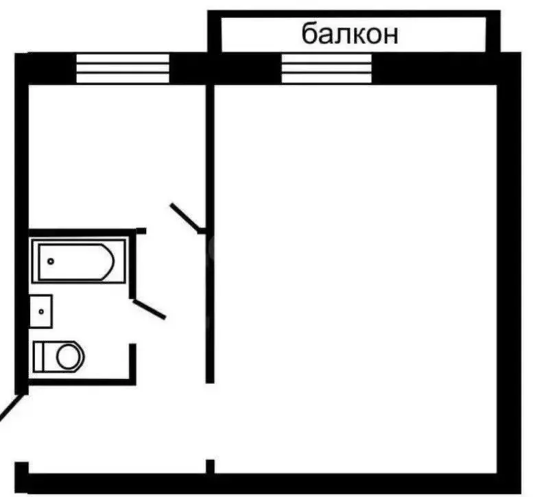 1-комнатная квартира: Сим, улица Кирова, 26 (29.2 м) - Фото 1