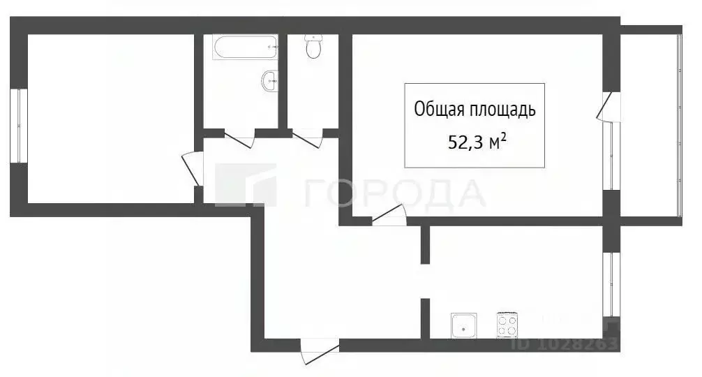 2-к кв. Томская область, Томск просп. Ленина, 92/1 (52.3 м) - Фото 0