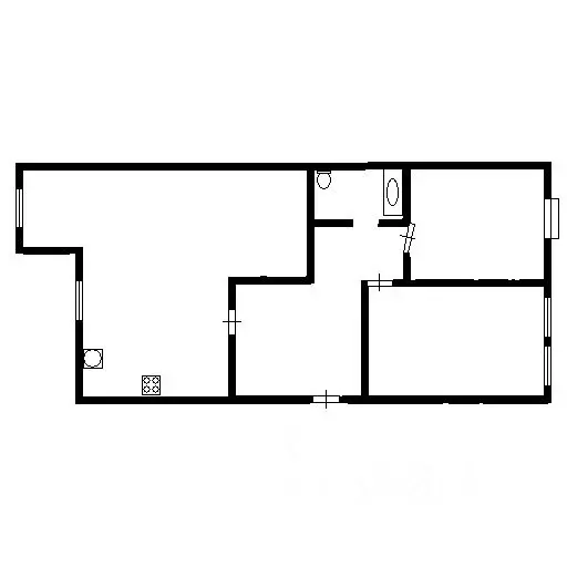 3-к кв. Крым, Симферополь ул. Толстого, 2 (77.0 м) - Фото 1