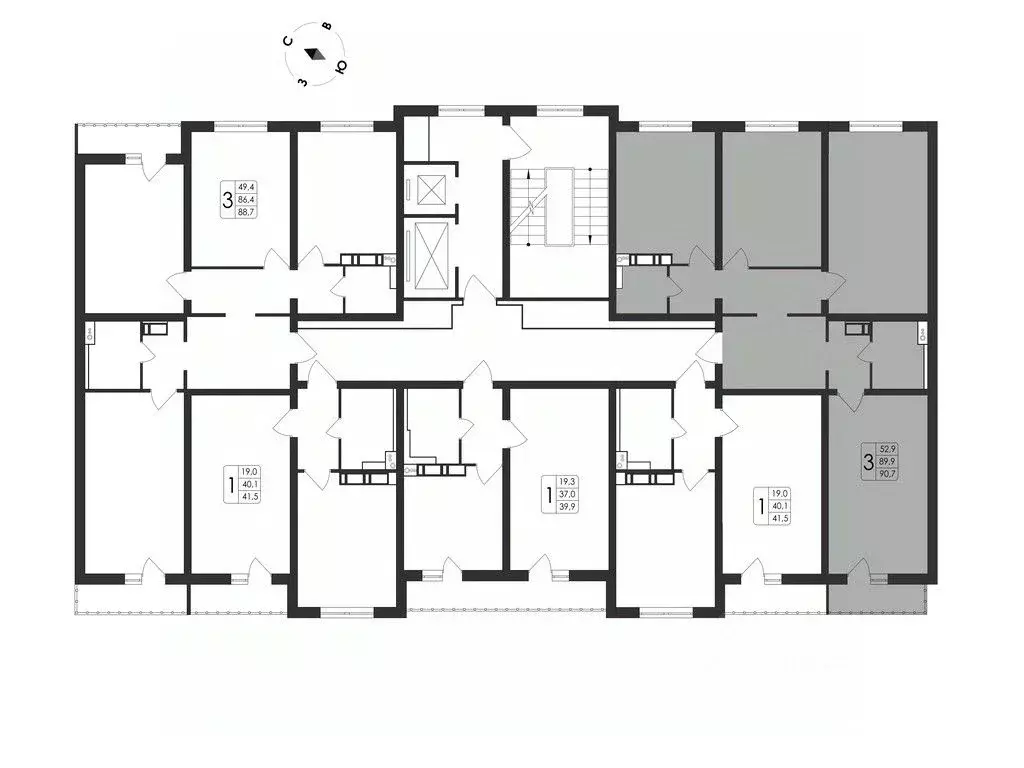 3-к кв. Воронежская область, Воронеж Первое Мая мкр, Май жилой ... - Фото 2