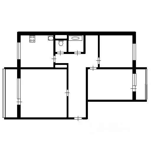 3-к кв. Красноярский край, Красноярск ул. Чернышевского, 104 (70.0 м) - Фото 2