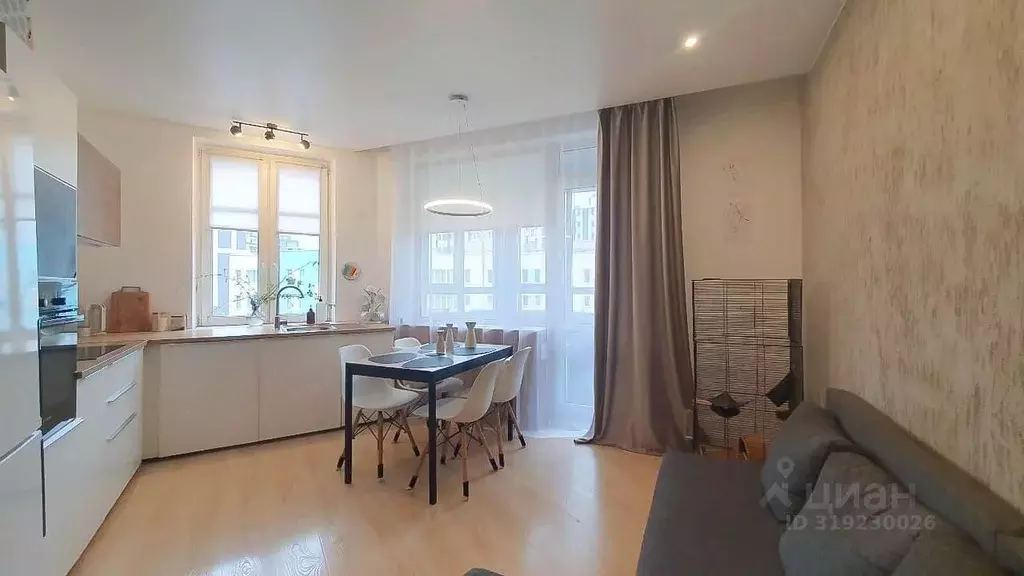 2-к кв. Санкт-Петербург наб. Реки Смоленки, 3к1 (62.7 м) - Фото 0