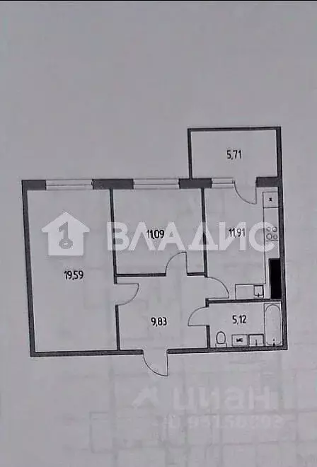 2-к кв. Карелия, Петрозаводск ул. Маршала Толбухина, 8 (63.81 м) - Фото 2
