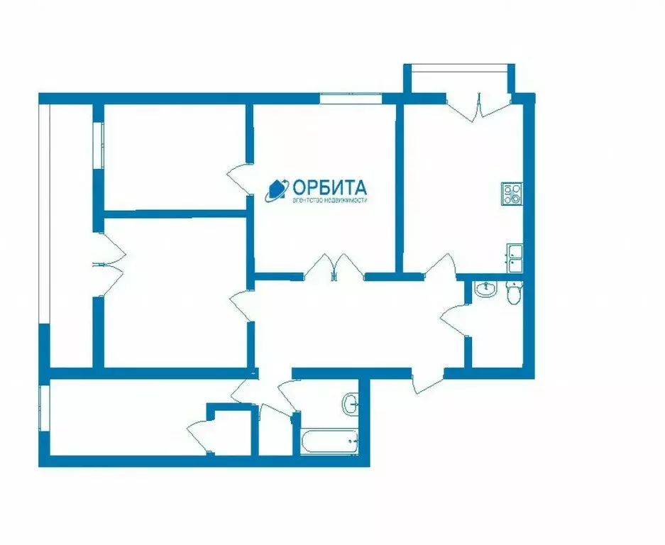 4-комнатная квартира: Тюмень, улица Ленина, 81 (75.7 м) - Фото 0