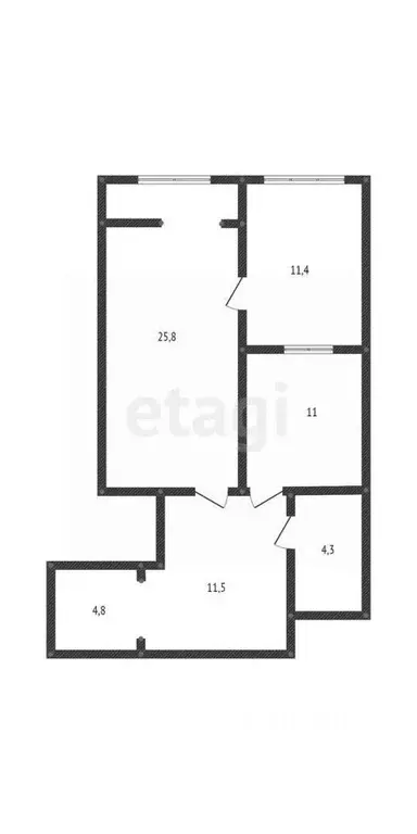 2-к кв. Дагестан, Махачкала ул. Магарамкентская, 15 (68.7 м) - Фото 1