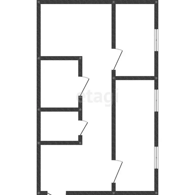Квартира, 2 комнаты, 54.9 м - Фото 1