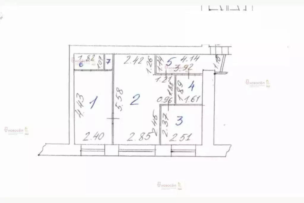 2-комнатная квартира: Ревда, улица Цветников, 39 (43.7 м) - Фото 1
