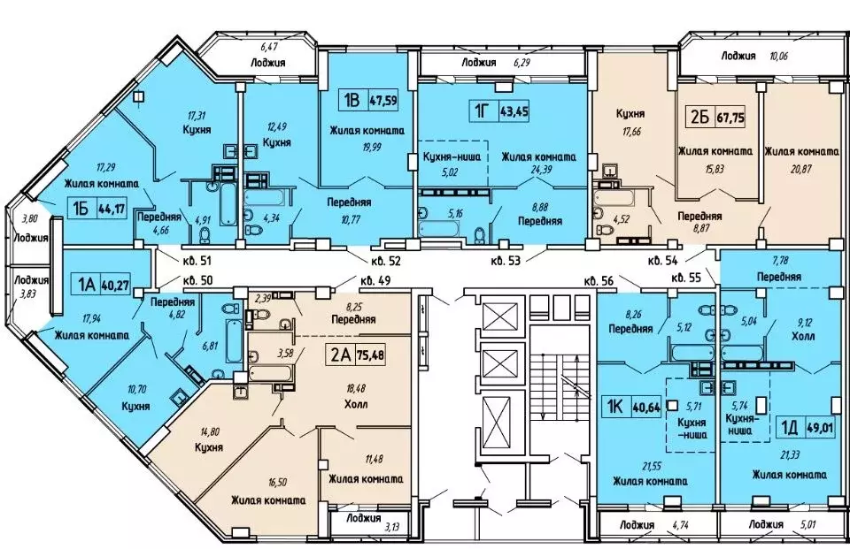 2-к кв. Приморский край, Владивосток Чайка мкр, Чайка жилой комплекс ... - Фото 1