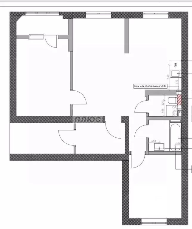 3-к кв. Краснодарский край, Новороссийск Мысхакское ш., 59Б (71.0 м) - Фото 1