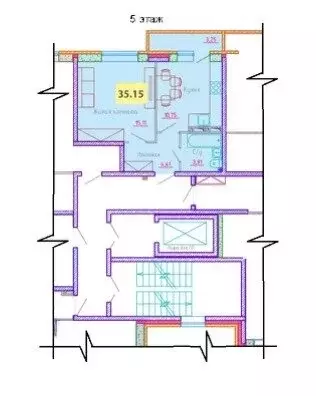 1-комнатная квартира: Архангельск, улица Гайдара, 57к2 (35.15 м) - Фото 0