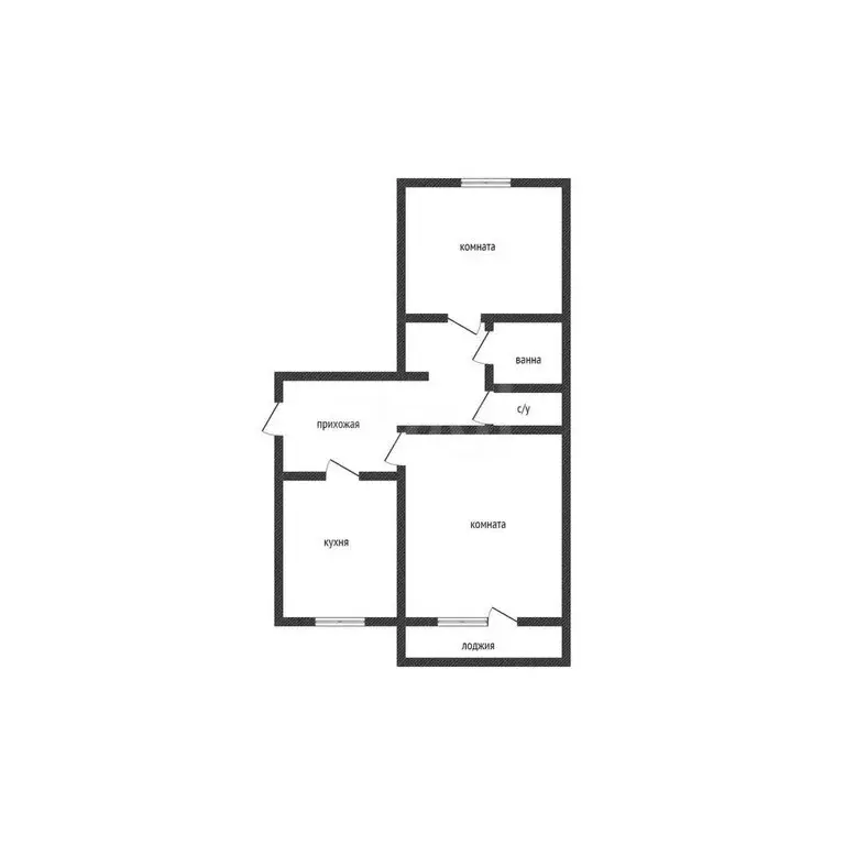 2-комнатная квартира: Нерехта, Октябрьская улица, 1 (51.7 м) - Фото 1
