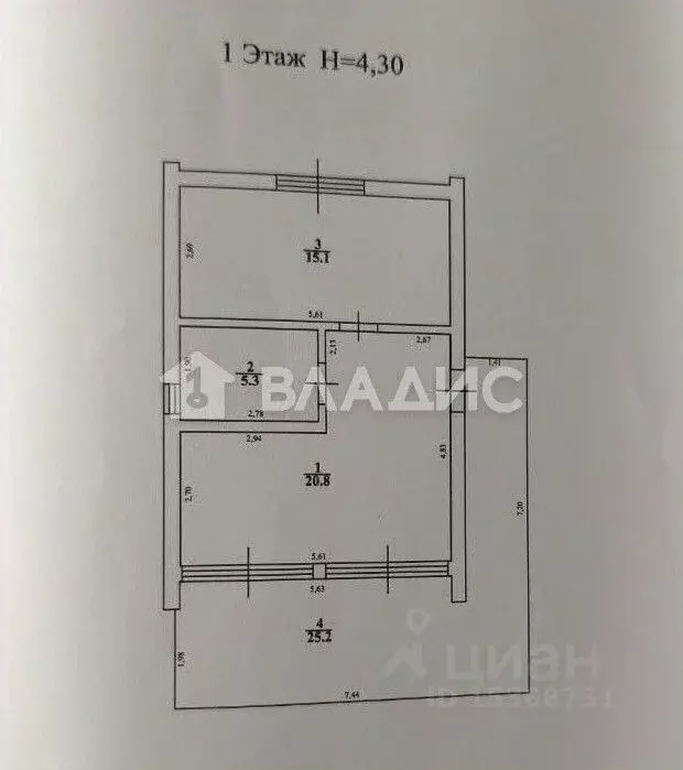 Дом в Калининградская область, Янтарный пгт ул. Заозерная, 40 (68 м) - Фото 2