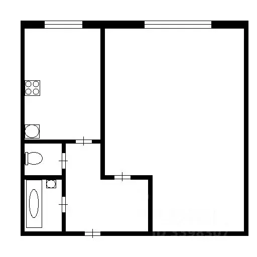 1-к кв. Татарстан, Казань ул. Кулахметова, 18 (36.0 м) - Фото 1