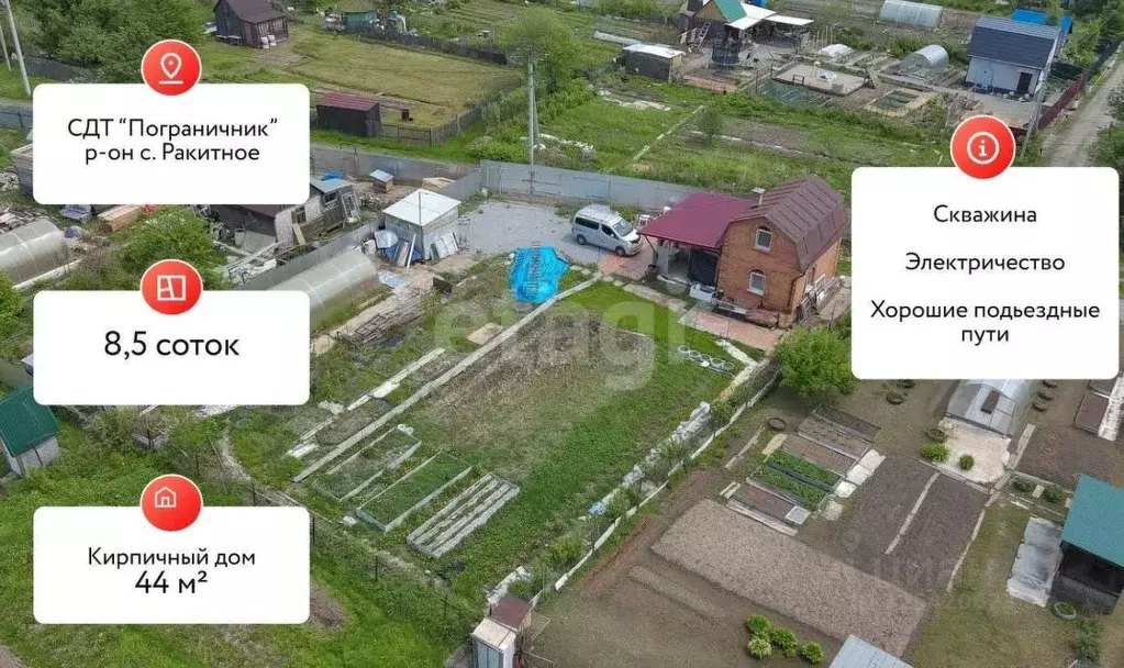 Дом в Хабаровский край, Хабаровский район, Пограничник СДТ 149 (44 м) - Фото 2