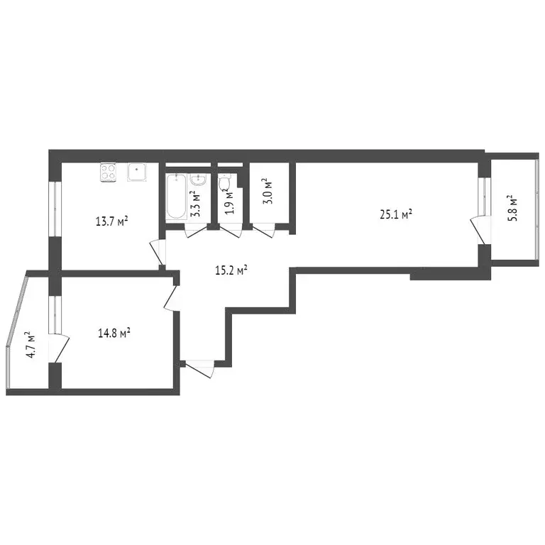 2-комнатная квартира: Воронеж, улица 45-й Стрелковой Дивизии, 249/1 ... - Фото 1