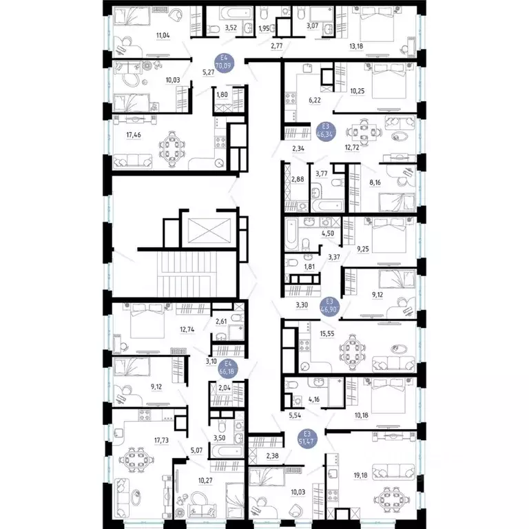 2-к кв. Рязанская область, Рязань 9-10-й кв-л,  (46.34 м) - Фото 2