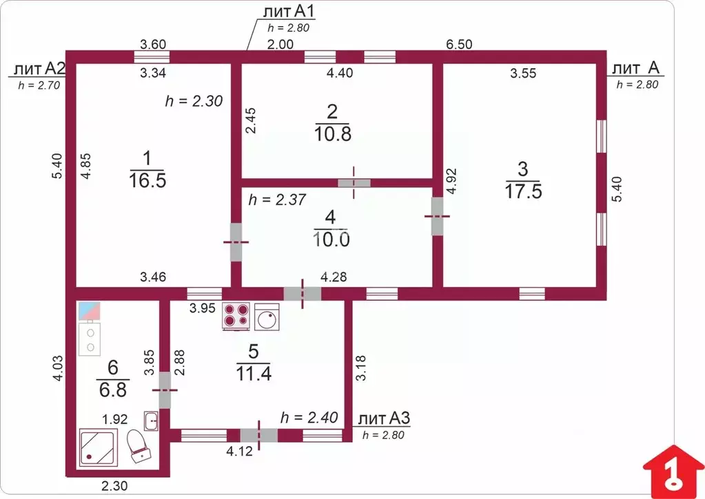 Дом в Омская область, Омск ул. 8-я Кировская (73 м) - Фото 2