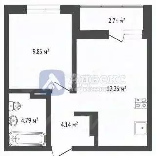 1-к кв. Тюменская область, Тюмень ул. Фармана Салманова, 23 (33.0 м) - Фото 1