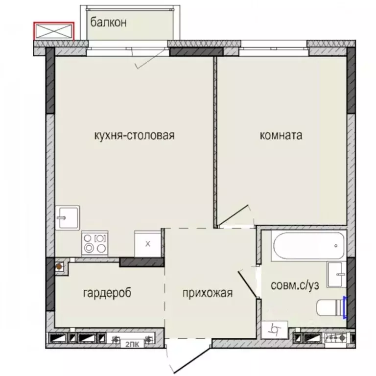 1-к кв. Удмуртия, Ижевск Культбаза жилрайон, 8-й мкр, Ежевика жилой ... - Фото 0
