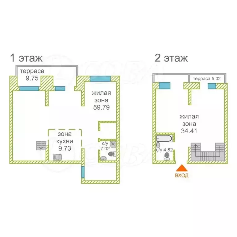 2-комнатная квартира: Тюмень, Причальная улица, 7 (130.5 м) - Фото 1