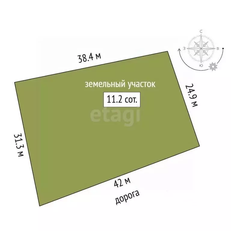 Участок в Крым, Белогорский район, с. Цветочное ул. Школьная (11.16 ... - Фото 1
