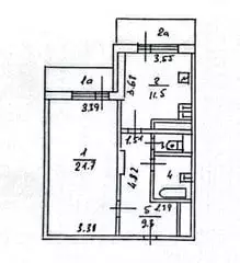 1-к кв. Москва ул. Академика Анохина, 2К3 (47.5 м) - Фото 2