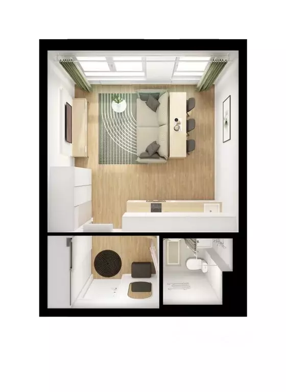 Студия Ленинградская область, Всеволожский район, Заневское городское ... - Фото 2