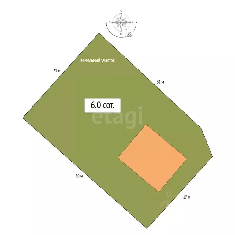 Участок в Новосибирская область, Бердск Слава садовое товарищество, ... - Фото 2