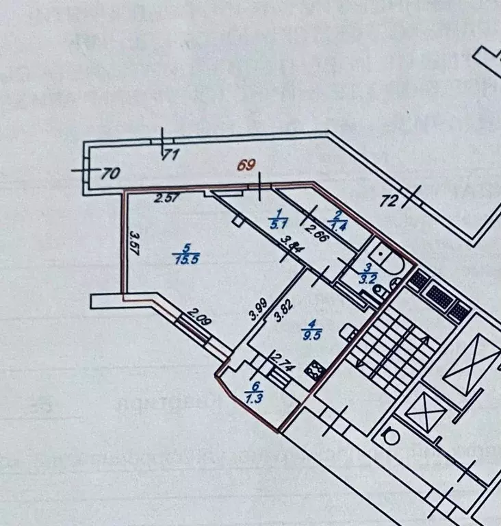1-к кв. Ленинградская область, Мурино Всеволожский район, Оборонная ... - Фото 1