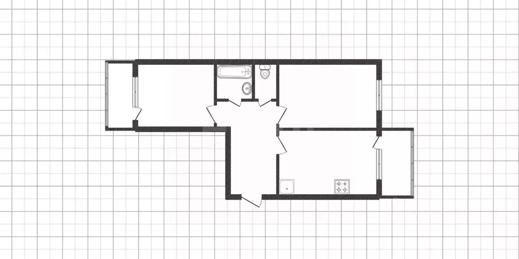 2-к кв. Белгородская область, Белгород Свято-Троицкий бул., 34 (78.0 ... - Фото 2