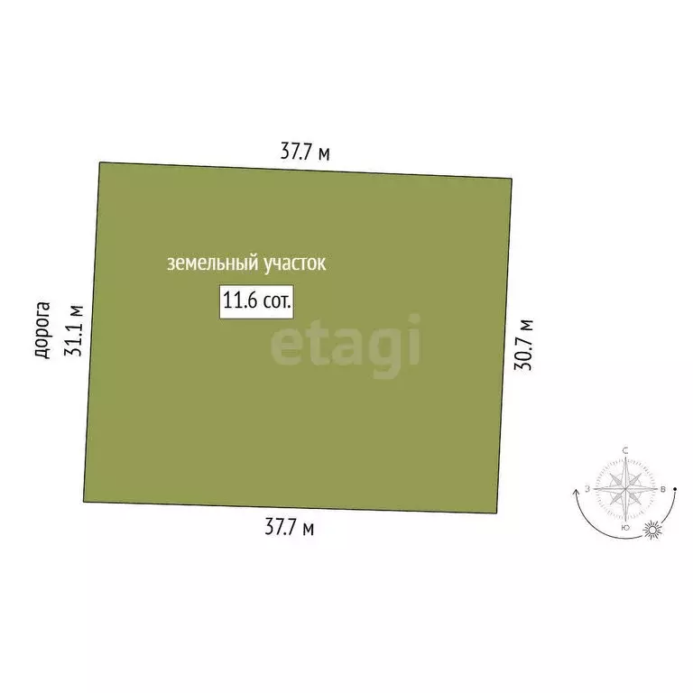 Участок в Тюмень, СНТ Факел, 5-я линия (11.64 м) - Фото 0