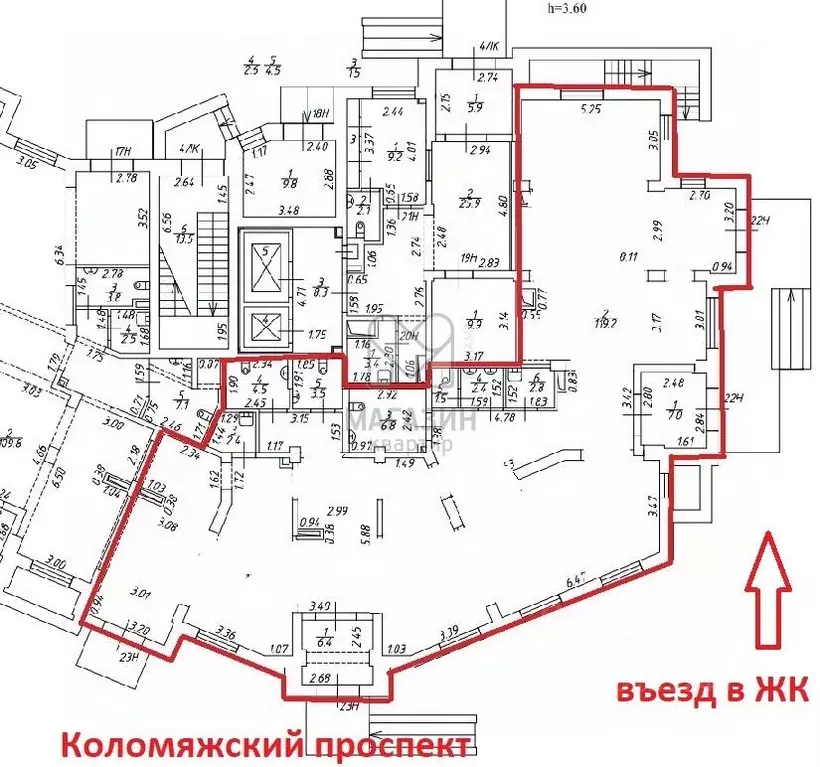 Помещение свободного назначения в Санкт-Петербург Коломяжский просп., ... - Фото 0