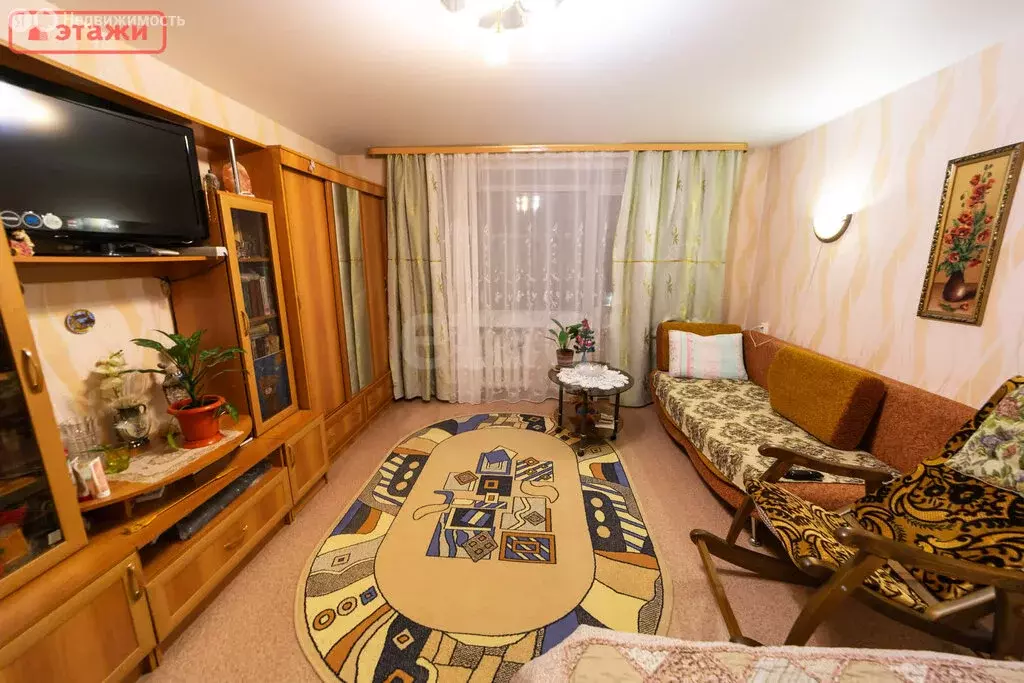 1-комнатная квартира: Петрозаводск, улица Кутузова, 55 (36 м) - Фото 1