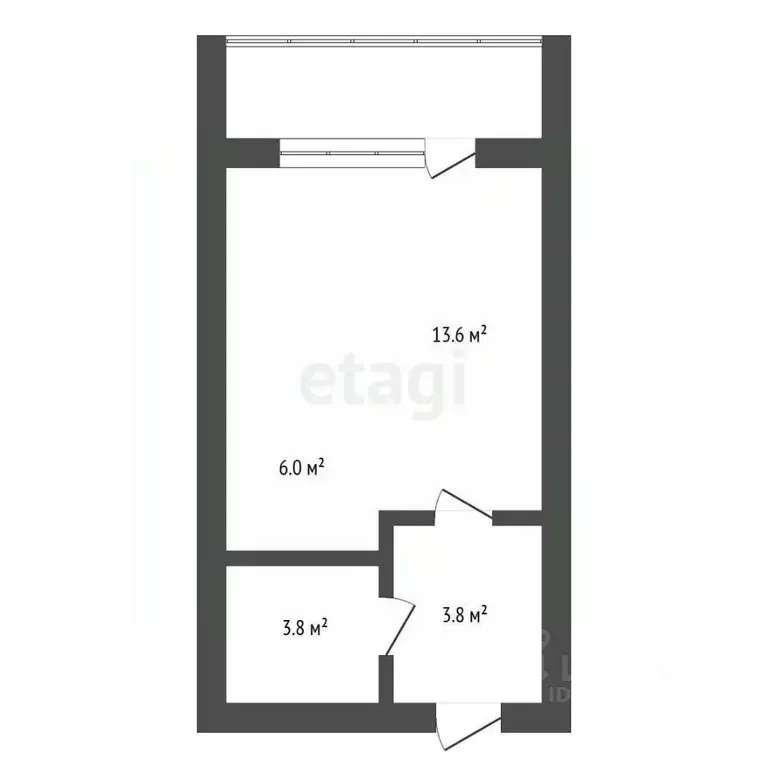 Студия Амурская область, Благовещенск Игнатьевское ш., 10/5 (27.2 м) - Фото 2