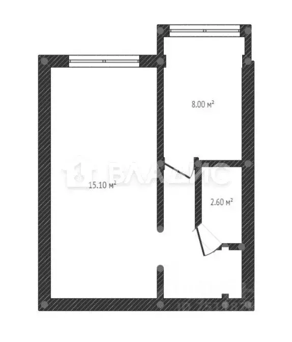 1-к кв. Краснодарский край, Сочи Больничный Городок мкр, ул. ... - Фото 2