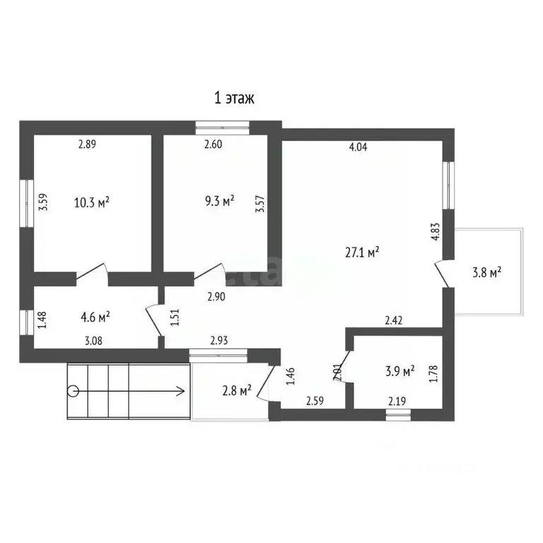 Дом в Крым, Симферополь ул. 22-я Коллективных Садов, 24 (112 м) - Фото 1