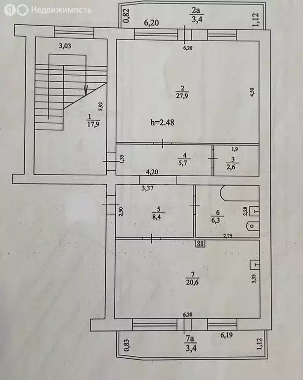 4-комнатная квартира: Казань, улица Кулахметова, 15 (168.2 м) - Фото 1