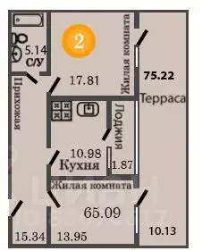 2-к кв. Калининградская область, Калининград ул. Генерал-фельдмаршала ... - Фото 0