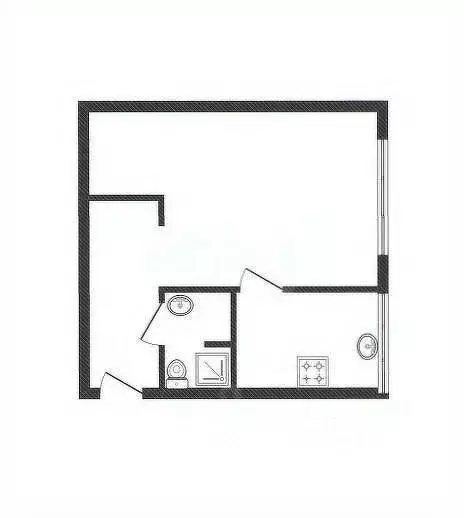 1-к кв. Смоленская область, Смоленск ул. Черняховского, 1 (30.2 м) - Фото 2