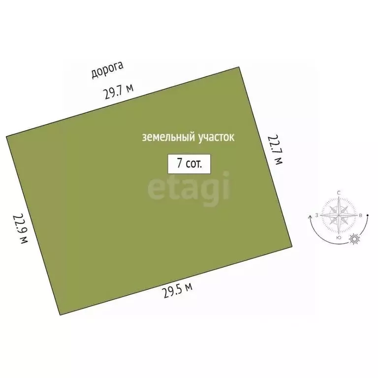 Участок в Тюменская область, Тюменский район, д. Елань  (7.0 сот.) - Фото 1