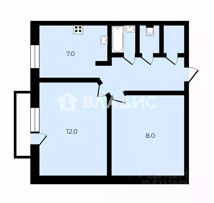 2-к кв. Санкт-Петербург, Санкт-Петербург, Красное Село Красногородская ... - Фото 2
