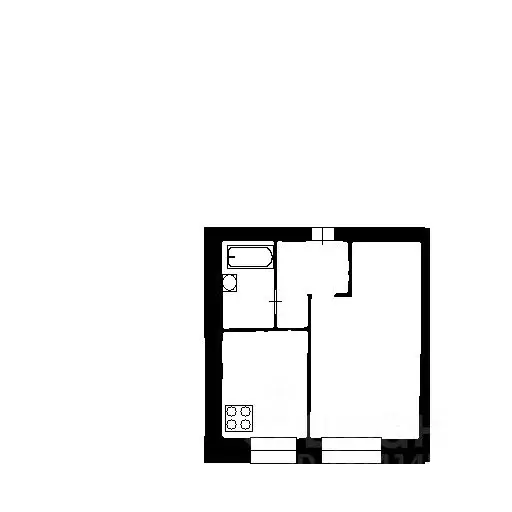 1-к кв. Татарстан, Зеленодольск ул. Королева, 12 (37.0 м) - Фото 1